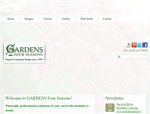 Tablet Screenshot of gardensfourseasons.com